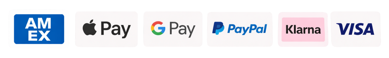 Zahlungsmethode: Paypal, Klara, Mastercard, Visa, Applepay, American Express, Googlepay