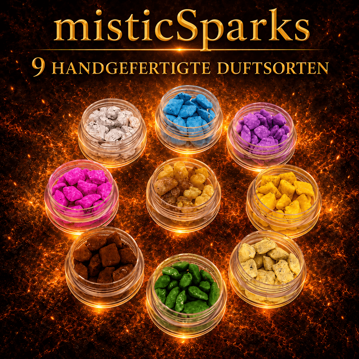 Christliches Weihrauch-Geschenkset – 9 Sorten in Holzbox mit Kreuz 10 Kloster Weihrauch Geschenkset Holzbox Kreuz – Ansicht 4