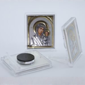 Marienikonen 5er-Set „Maria mit Kind“ 60x50 mm, gerahmt