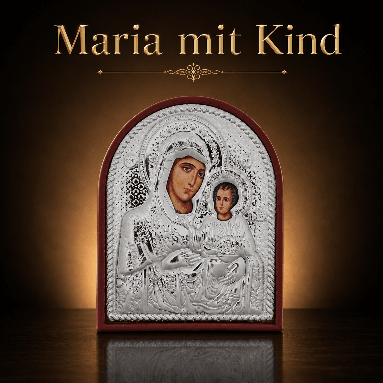 Mini-Ikonen Set 5 Stück mit Christus Pantokrator, Maria, Heilige Familie, Nikolaus und Georg Mini-Ikonen Set 5 Stück mit Christus Pantokrator, Maria, Heilige Familie, Nikolaus und Georg
