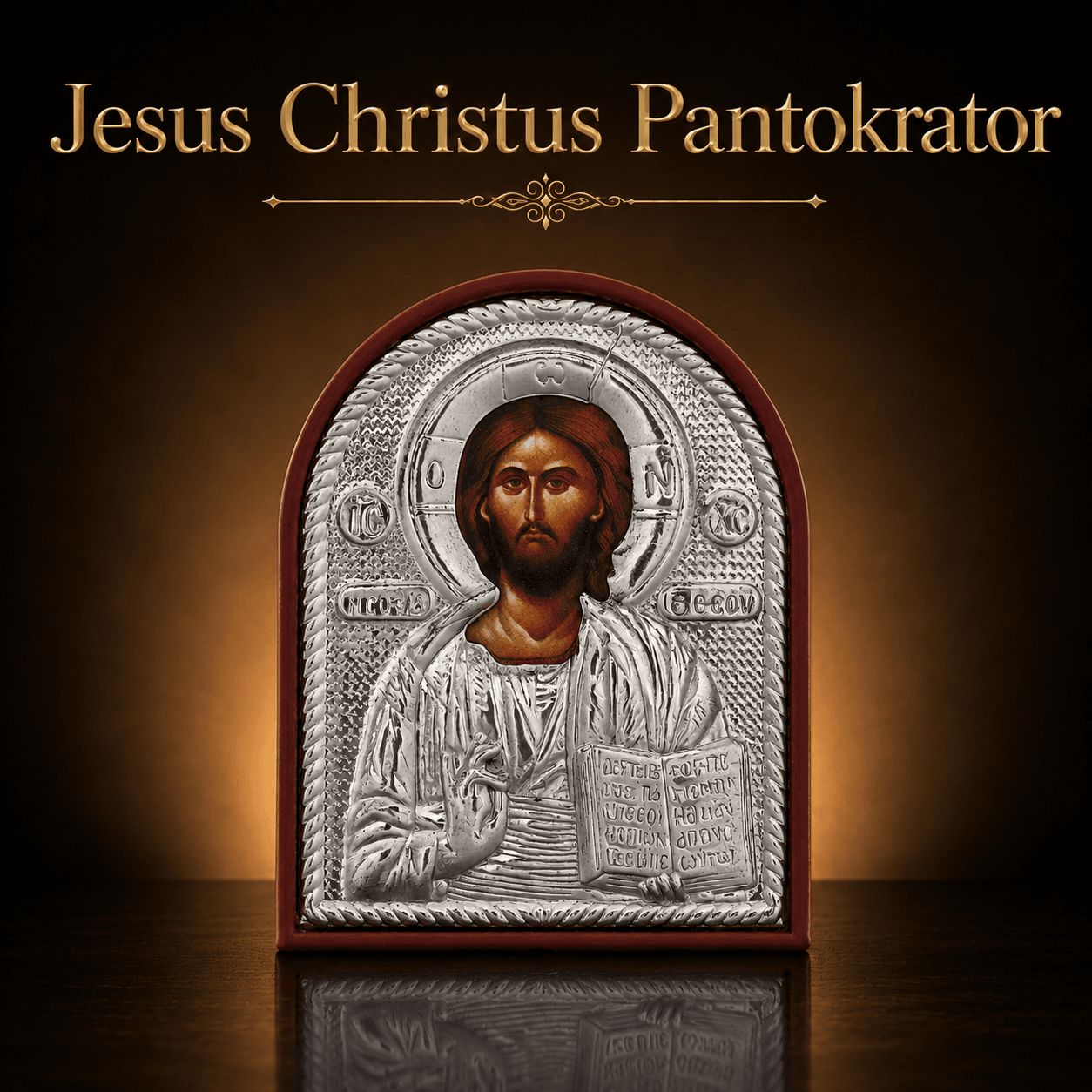 Mini-Ikonen Set 5 Stück mit Christus Pantokrator, Maria, Heilige Familie, Nikolaus und Georg Mini-Ikonen Set 5 Stück mit Christus Pantokrator, Maria, Heilige Familie, Nikolaus und Georg