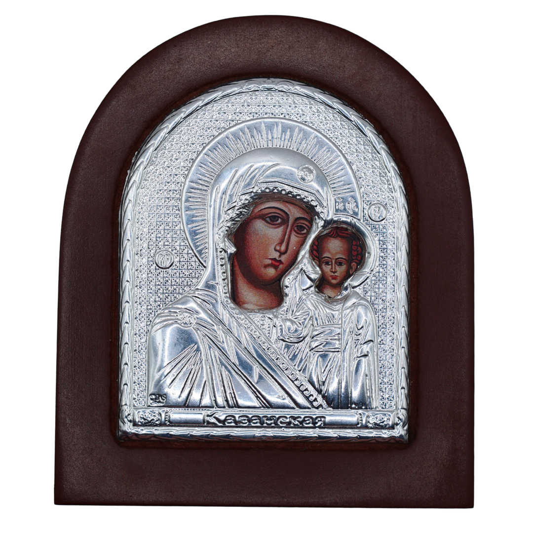 Byzantinische Ikonen 2er Set mit Maria mit Kind und Jesus Christus 12x14 cm