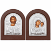 Byzantinische Ikonen 2er Set Maria mit Kind Jesus Christus Berg Athos 12x14 cm Mahagoni (3) Byzantinische Ikonen 2er Set Maria mit Kind Jesus Christus Berg Athos 12x14 cm Mahagoni
