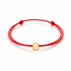 Taufarmband Gold 585 Kreuz rotes Band Baby verstellbar Taufgeschenk