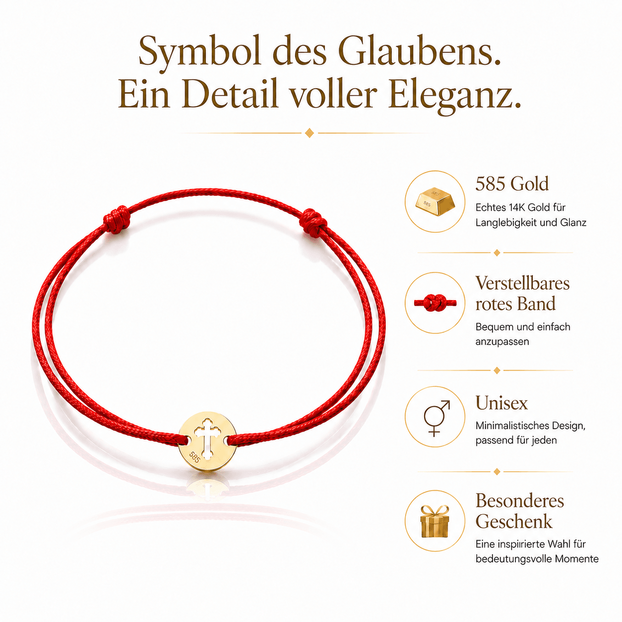 Christlicher Schmuck – Armbänder mit Kreuz | misticSparks