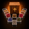Weihrauch Geschenkset 12 Sorten Kirchenweihrauch Holzbox mit Kreuzgravur