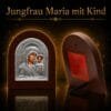 Byzantinisches Ikonen-Set aus Holz – Detailaufnahme 3 Byzantinisches Ikonen-Set aus Holz – Jesus Christus und Gottesmutter von Kasan, Detailaufnahme