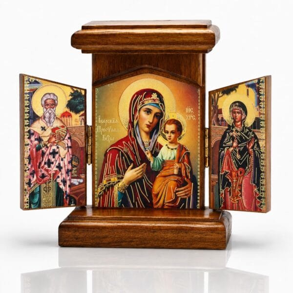 Holz Ikone Triptychon vom Berg Athos von misticSparks