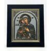 ikone-gottesmutter-wladimir-silber-gold-01 Ikone Gottesmutter von Wladimir, Silber-Gold-Relief im schwarzen Rahmen, von misticSparks