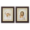 Ikonen-Set 2er – Maria mit Kind & Christus Pantokrator von misticSparks