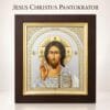Ikonen-Set 2er – Maria mit Kind & Christus Pantokrator – Detailaufnahme