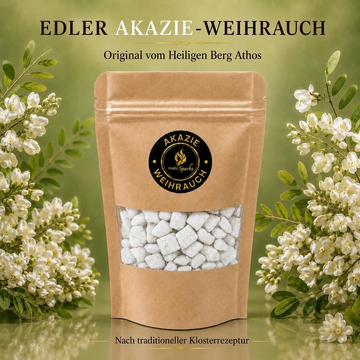 Kirchenweihrauch Akazie vom Berg Athos Kirchenweihrauch Akazie – handgemacht in der Tradition des Heiligen Berges Athos