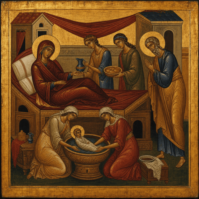 Kirchenjahr 1 Ikone der Geburt der Gottesmutter