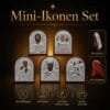 Mini-Ikonen Set, 5 Stück, 7 × 6 cm – Detailaufnahme