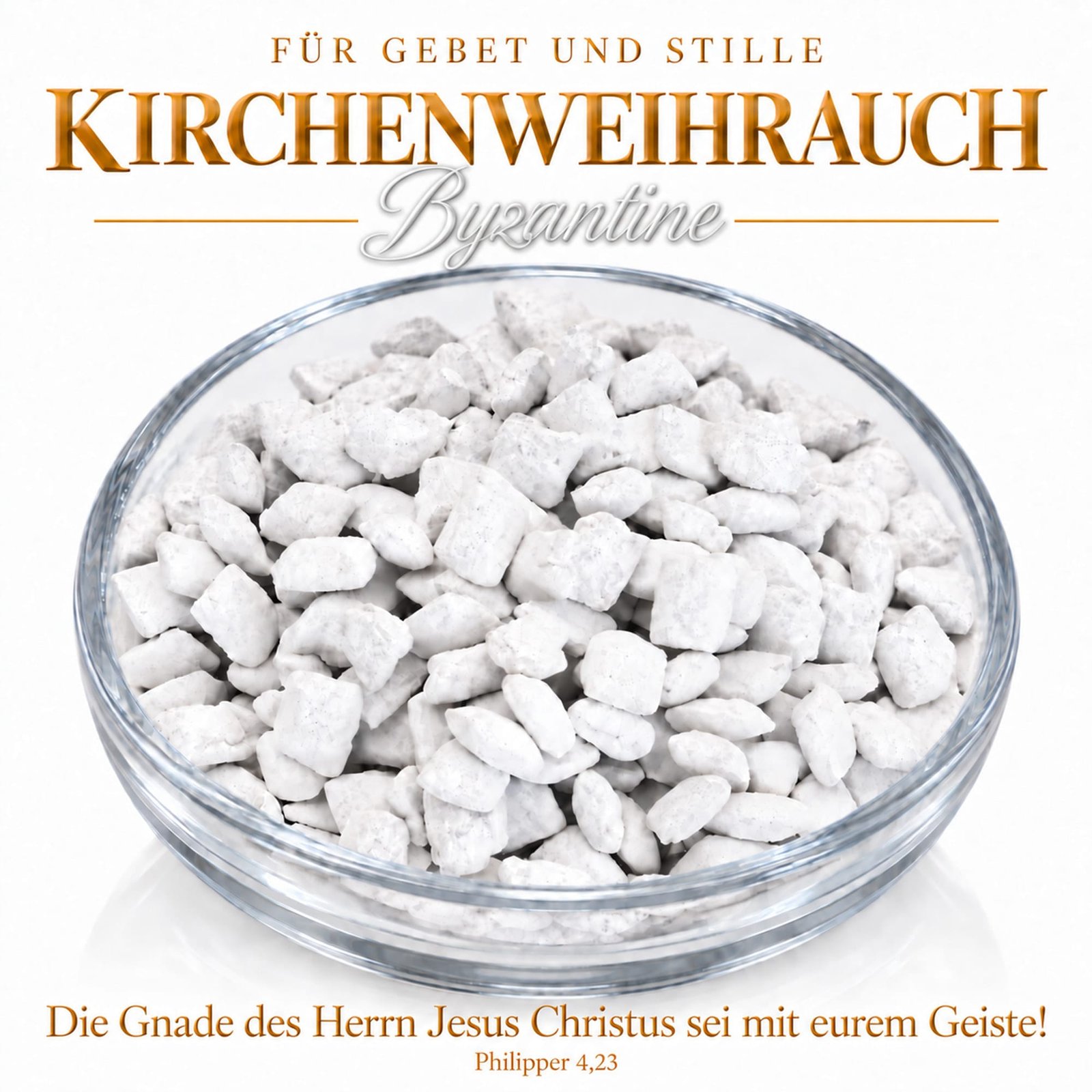 misticSparks Kirchenweihrauch Byzantine – Glasschale misticSparks Kirchenweihrauch Byzantine in einer Glasschale
