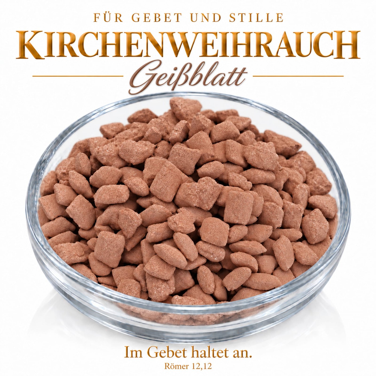 misticSparks Kirchenweihrauch Geißblatt in einer Glasschale