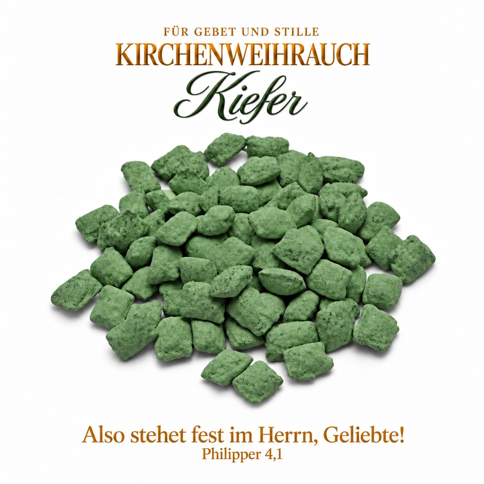 misticSparks Kirchenweihrauch Kiefer als lose Weihrauchkörner auf weißem Hintergrund