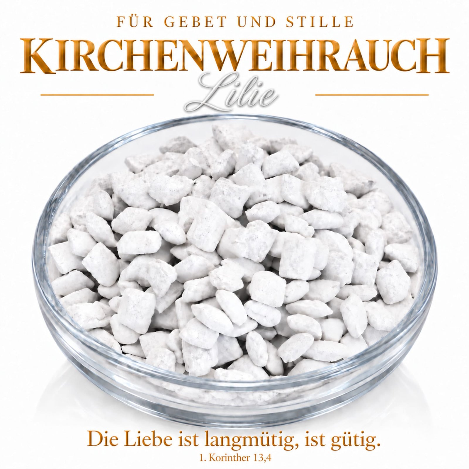 misticSparks Kirchenweihrauch Lilie – Glasschale misticSparks Kirchenweihrauch Lilie in einer Glasschale