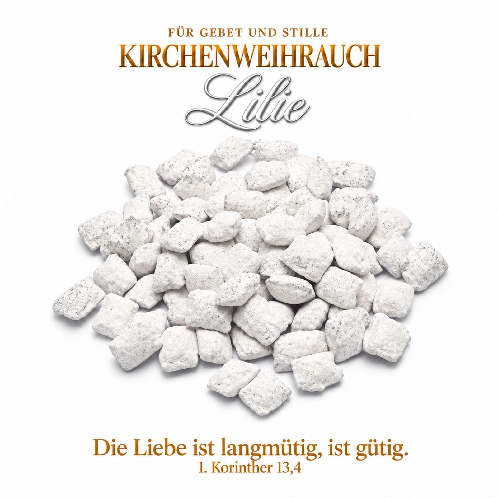 misticSparks Kirchenweihrauch Lilie – Lose Weihrauchkörner misticSparks Kirchenweihrauch Lilie als lose Weihrauchkörner auf weißem Hintergrund