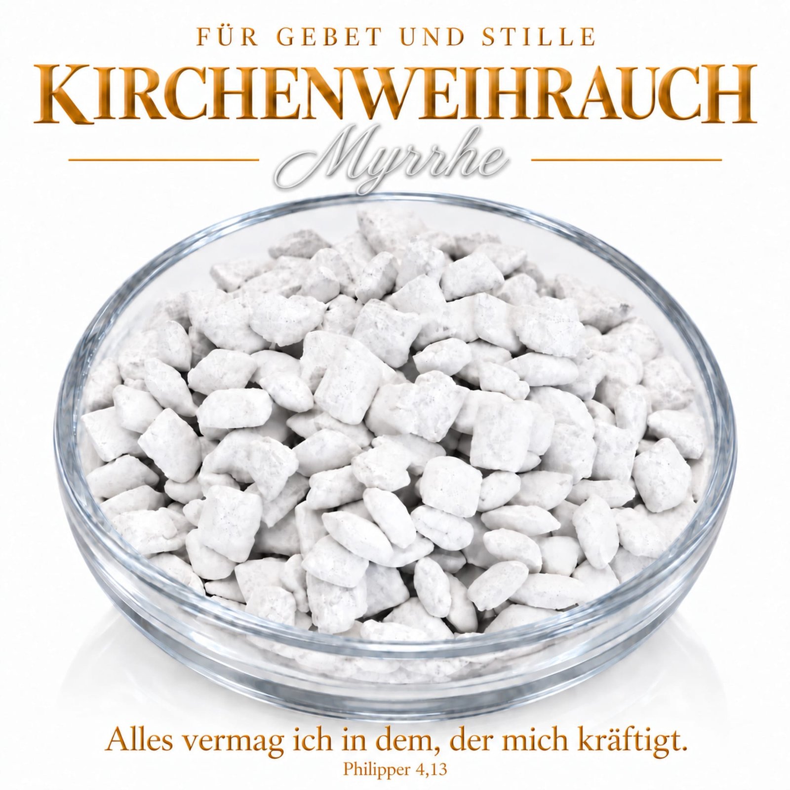 misticSparks Kirchenweihrauch Myrrhe – Glasschale misticSparks Kirchenweihrauch Myrrhe in einer Glasschale
