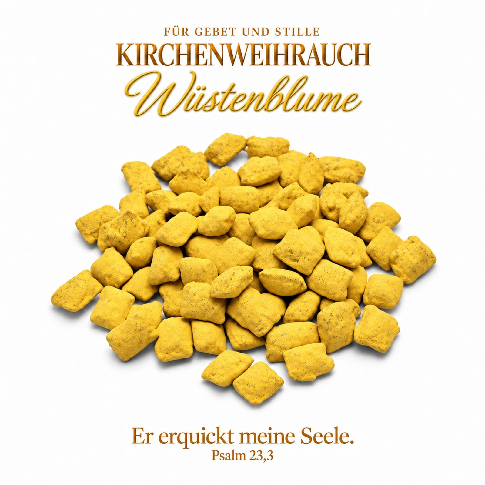misticSparks Kirchenweihrauch Wüstenblume – Lose Weihrauchkörner misticSparks Kirchenweihrauch Wüstenblume als lose Weihrauchkörner auf weißem Hintergrund