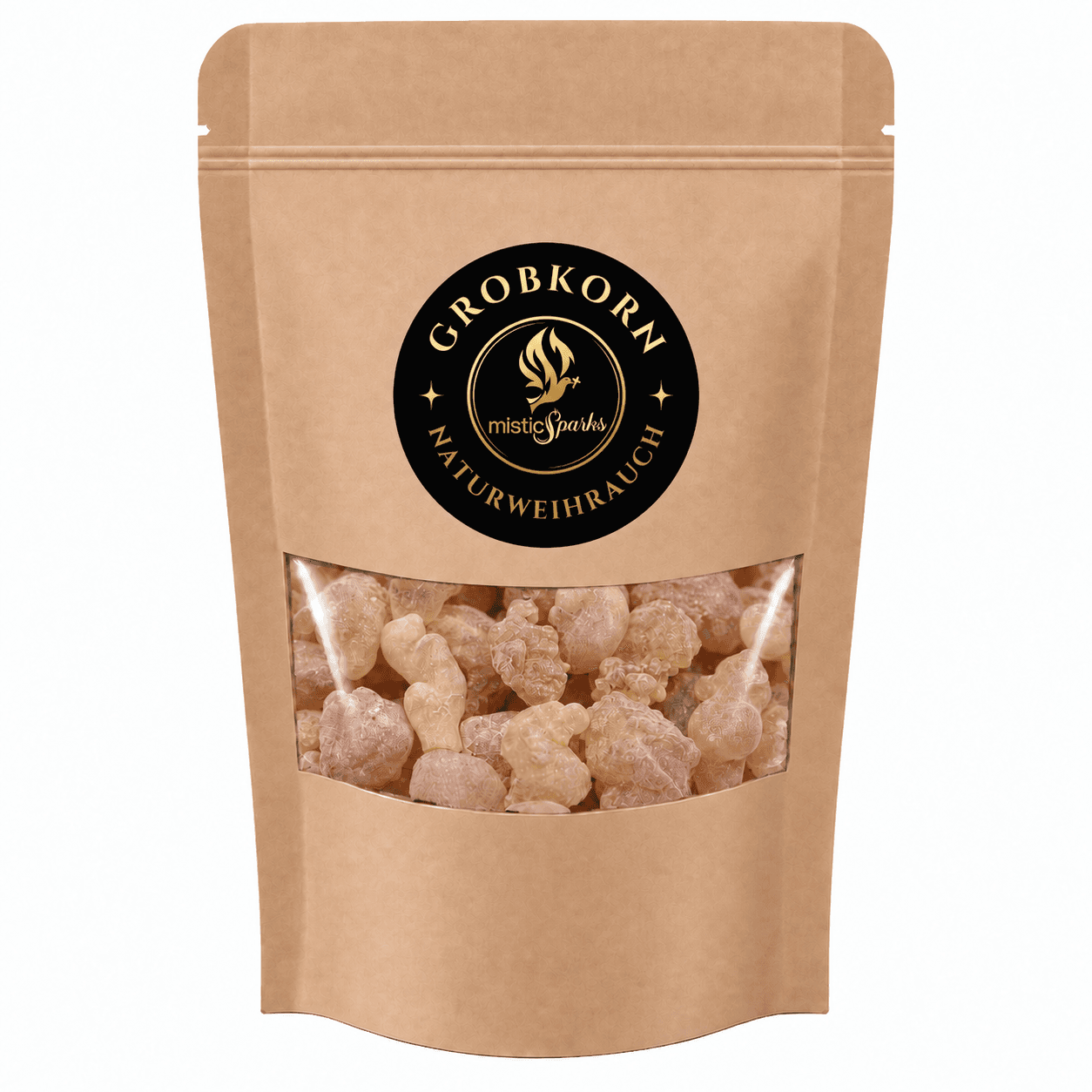 Naturweihrauch Olibanum grobkörnig – reines Boswellia-Harz 50 g bis 500 g 44 misticSparks Olibanum Grobkorn – grobe Weihrauchkörner im Kraftpapierbeutel