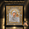 5-ikone-gottesmutter-von-kasan-19x22-schwarzer-rahmen Ikone Gottesmutter von Kasan mit dem Jesuskind, schwarzer Rahmen mit Goldornamenten