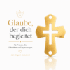 Armband Tiny Cross Gold 585 – kleines Kreuz aus 14 Karat Gold, schwarzes Band