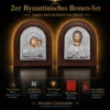 Byzantinisches Ikonen-Set, Maria mit Kind und Jesus Christus