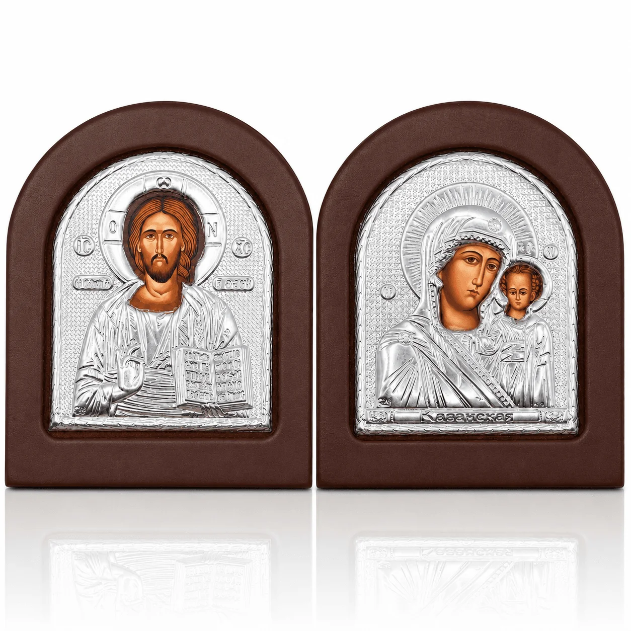Byzantinisches Ikonen-Set, Maria mit Kind und Jesus Christus