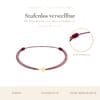 Kreuzarmband Kind Gold 585 bordeaux – stufenlos verstellbar Kinder-Kreuzarmband Gold 585 mit Schiebeknoten, stufenlos verstellbar für Kinder und Jugendliche
