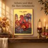 Ikone Heiliger Demetrios an der Wand der Gebetsecke