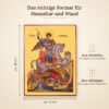 Maße der Ikone Heiliger Georg – ca. 15 x 20 cm, zum Aufstellen und Aufhängen
