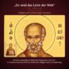 Nahaufnahme des Goldgrunds und des Antlitzes der Nikolaus-Ikone