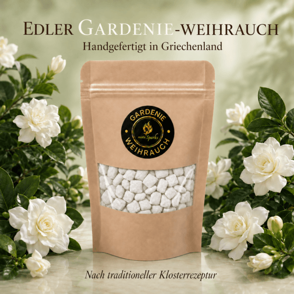 misticSparks Kirchenweihrauch Gardenie – handgefertigt in Griechenland