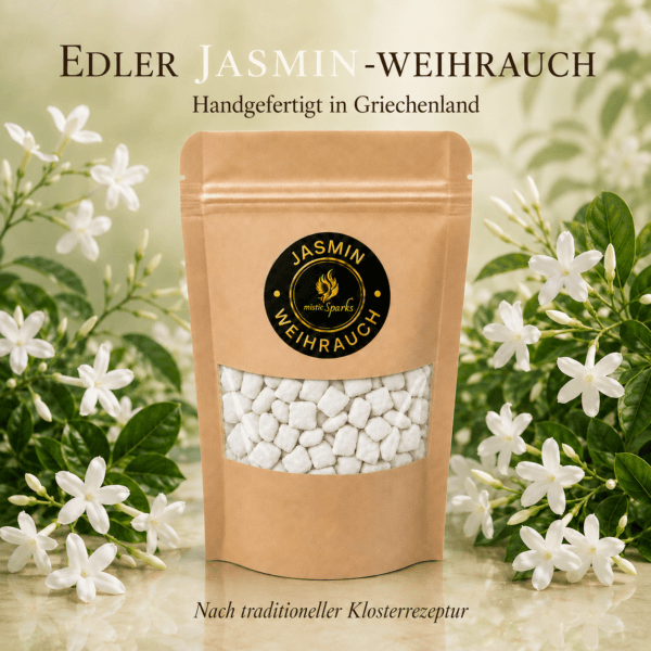misticSparks Kirchenweihrauch Jasmin – handgefertigt in Griechenland