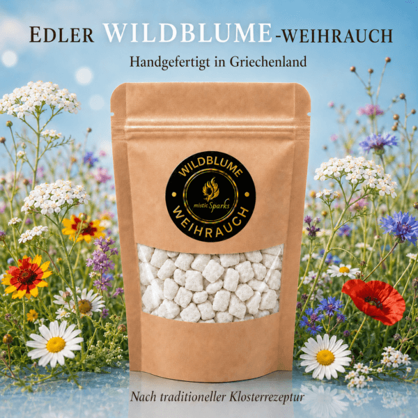 misticSparks Kirchenweihrauch Wildblume – handgefertigt in Griechenland