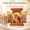Klappikone aus Holz als Geschenk zu Taufe, Namenstag oder Einzug