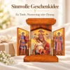 Klappikone aus Holz als Geschenk zu Taufe, Namenstag oder Einzug