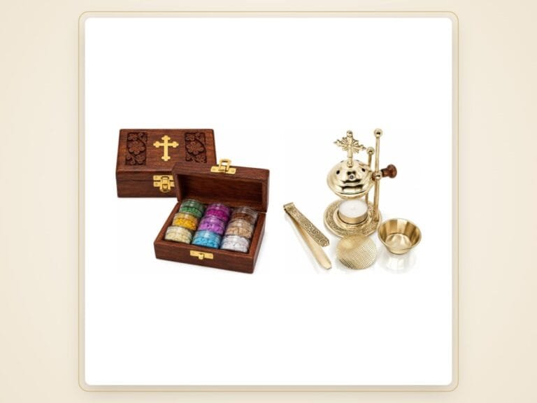 Christliche Weihnachtsgeschenke – Ideen mit Bedeutung 6 Weihrauch-Geschenkset mit Brenner – christliche Weihnachtsgeschenke