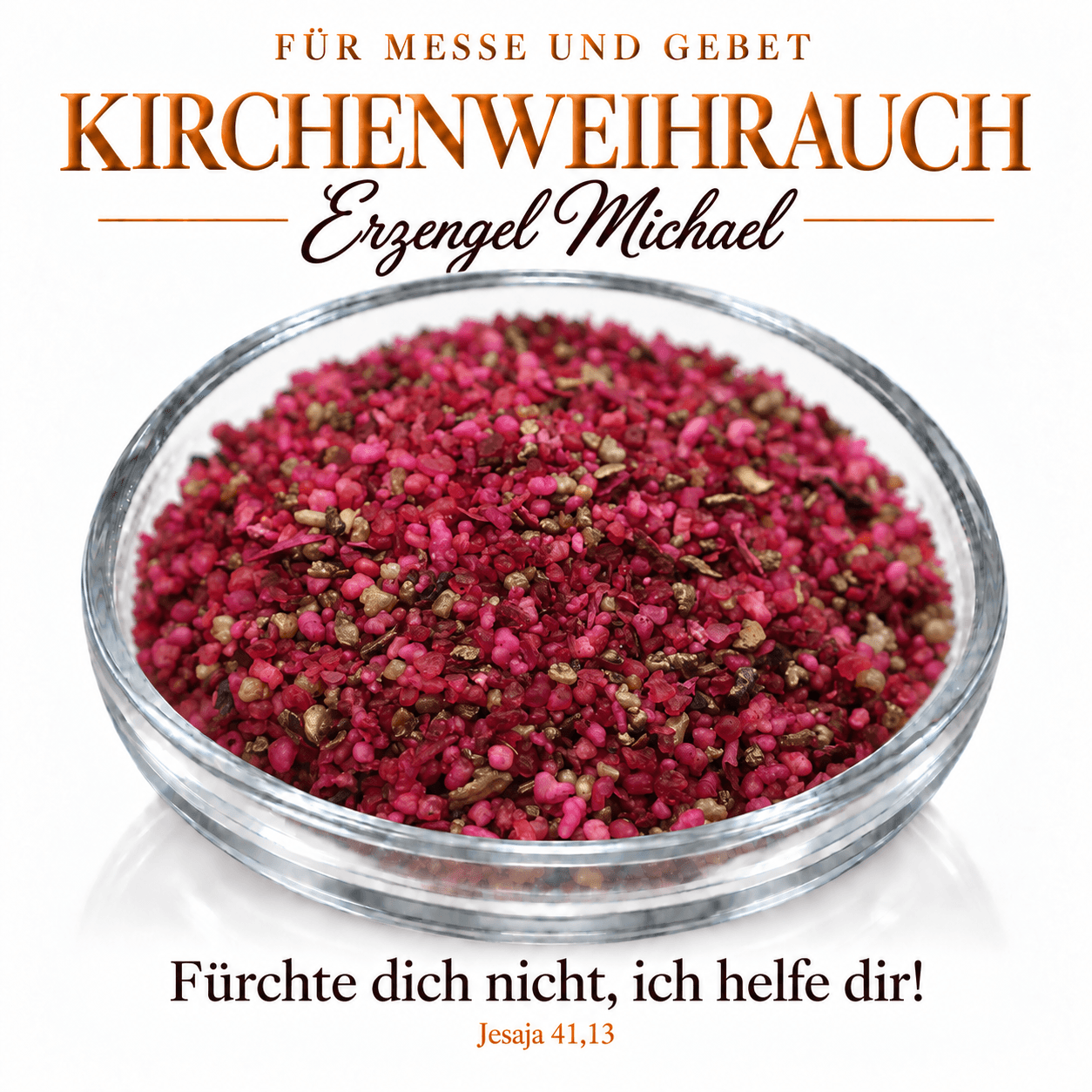 Christlicher Kirchenweihrauch Erzengel Michael – Smyrna 5 Christlicher Kirchenweihrauch Erzengel Michael – Smyrna – in der Weihrauchschale