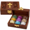 misticSparks Weihrauch Geschenkset Holzbox