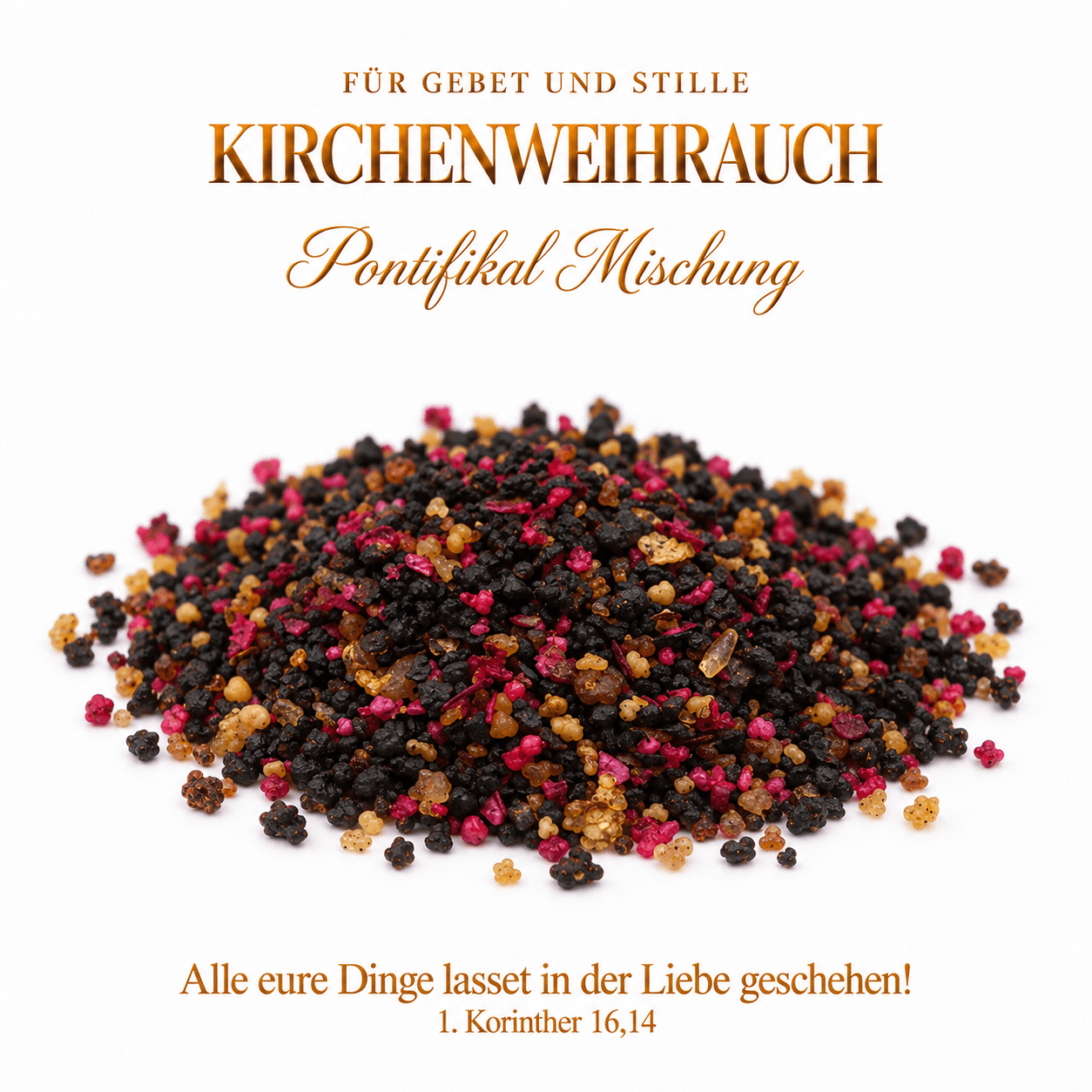 Christlicher Kirchenweihrauch Pontifikal – Rose – weitere Ansicht