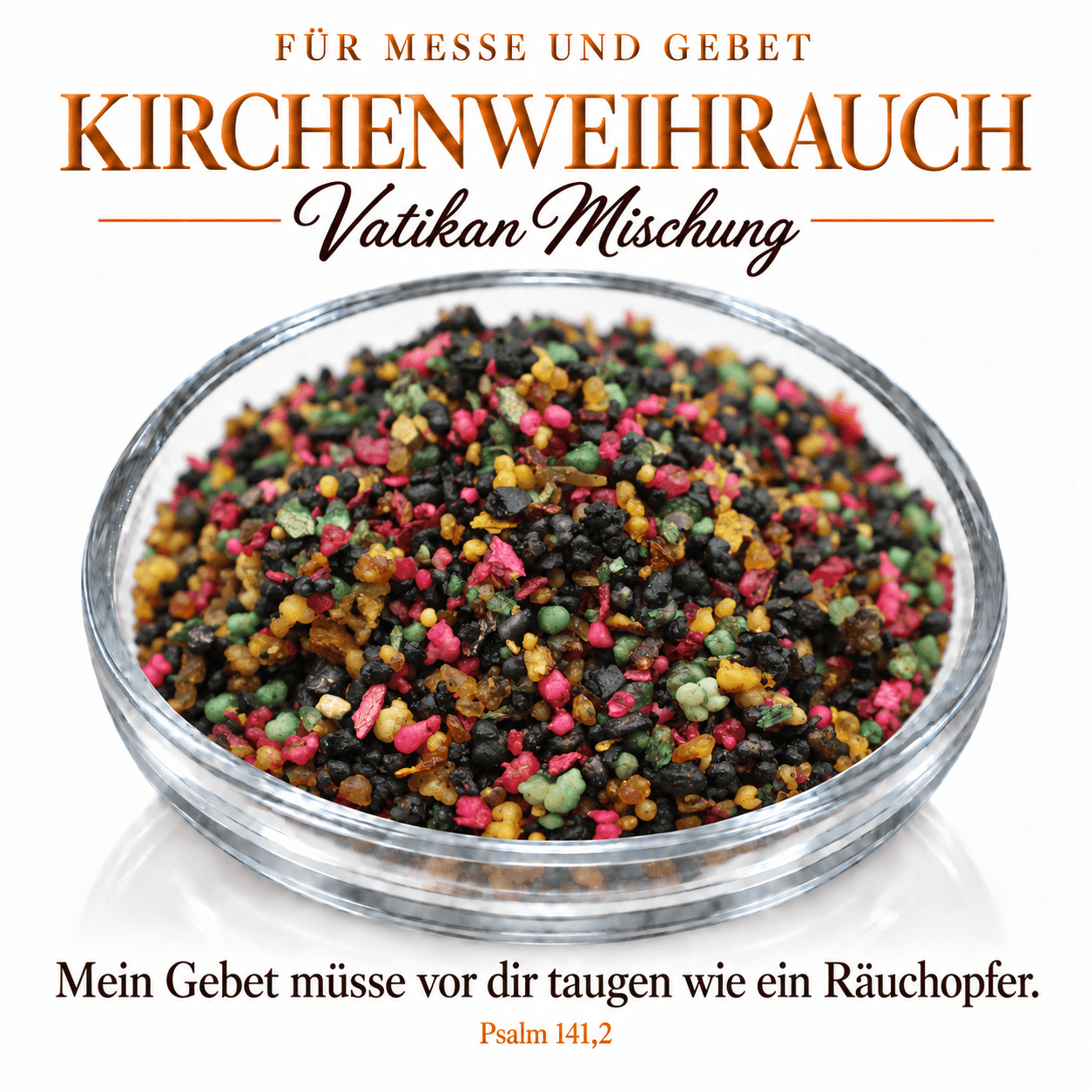 Christlicher Kirchenweihrauch Vatikan – Zimt 5 Christlicher Kirchenweihrauch Vatikan – Zimt – in der Weihrauchschale
