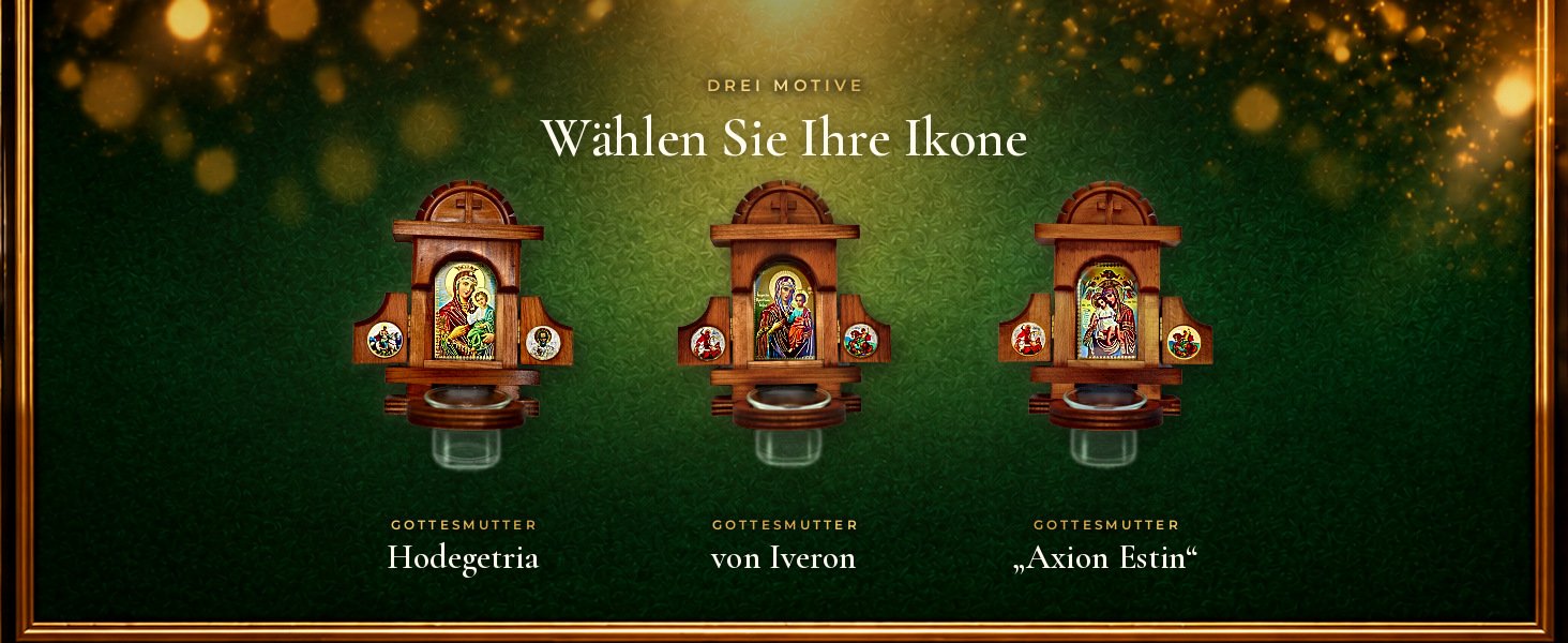Hausaltar mit Öllämpchen: Drei Motive zur Auswahl