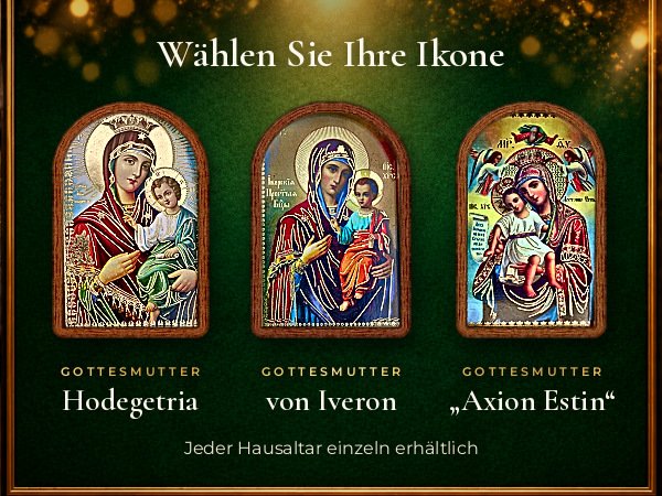 Hausaltar mit Öllämpchen: Drei Motive zur Auswahl