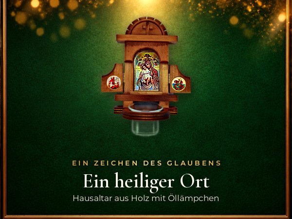 Hausaltar mit Öllämpchen, Gottesmutter „Axion Estin“: Ein heiliger Ort in Ihrem Zuhause