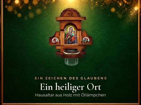 Hausaltar mit Öllämpchen, Gottesmutter von Iveron: Ein heiliger Ort in Ihrem Zuhause