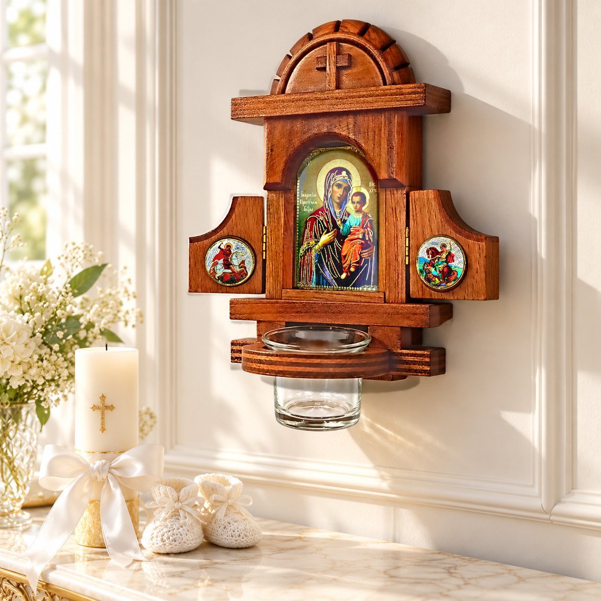 Hausaltar Iveron als Geschenk zur Taufe