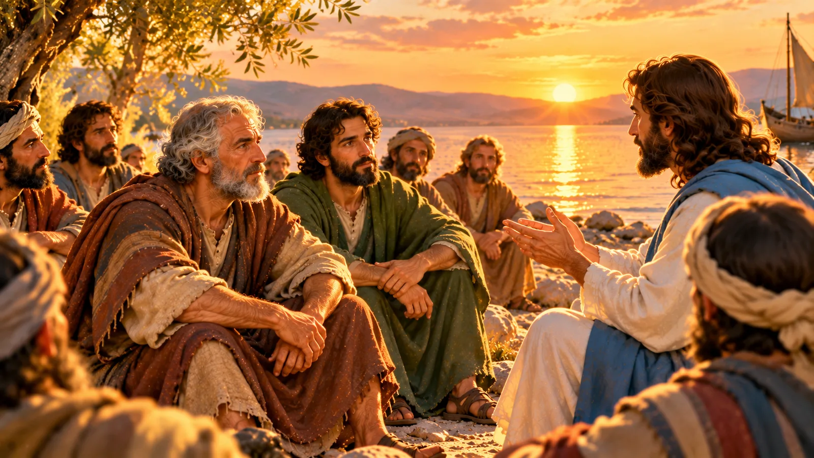 Simon und Judas Thaddäus: die Apostel mit dem schweren Namen 1 Jesus spricht mit seinen Jüngern am Ufer des Sees Genezareth